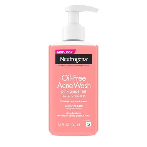 Neutrogena Oil Free Pink Grapefruit Acne Face Wash, 9.1 fl oz | Amazon (US)