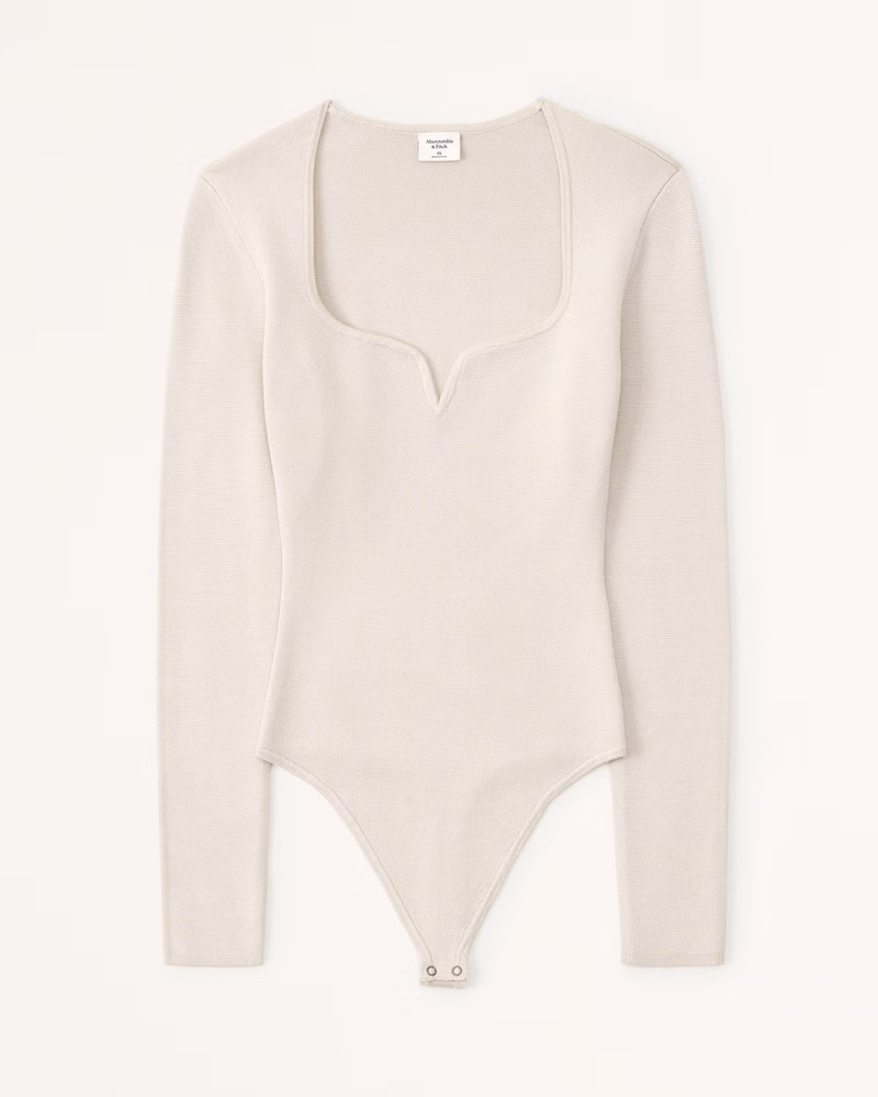 Women's Sweetheart Sweater Bodysuit | Women's 25% Off Select Styles | Abercrombie.com | Abercrombie & Fitch (US)