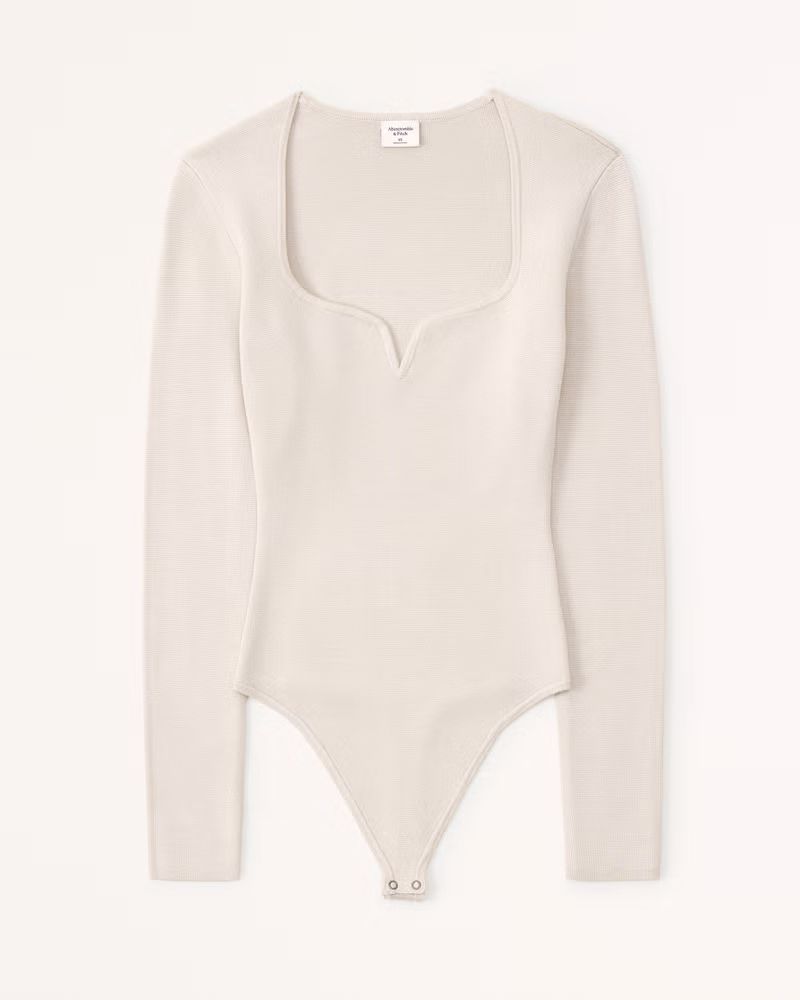 Women's Sweetheart Sweater Bodysuit | Women's 25% Off Select Styles | Abercrombie.com | Abercrombie & Fitch (US)