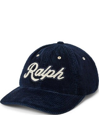 Ralph Logo Corduroy Ball Cap | Dillard's
