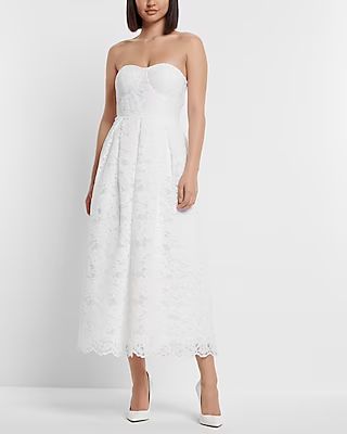 Bridal Lace Strapless Sweetheart Dress | Express