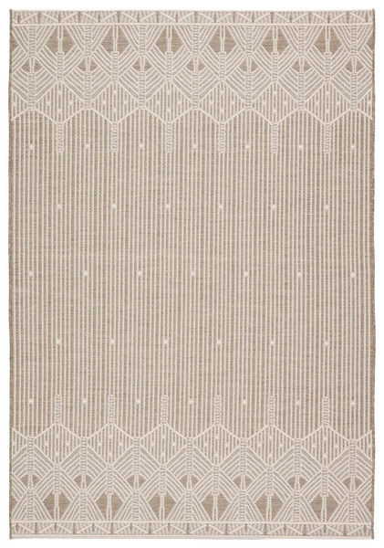Belvidere Indoor / Outdoor Geometric Taupe / Cream Area Rug | Scout & Nimble