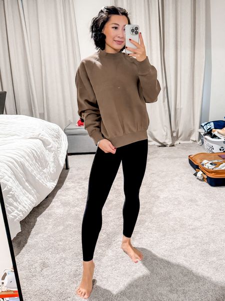 Essential fear of god sweatshirt- size XXS, size up for oversized

Lululemon align leggings- size 0, 25” inseam, TTS

Winter outfit
Uggs
Comfy
Athleisure
WFH
Cold weather
Snow day
Travel outfit
Comfortable 
Cozy
Chilly day
Ootd
Casual

#LTKfindsunder50 #LTKstyletip #LTKshoecrush