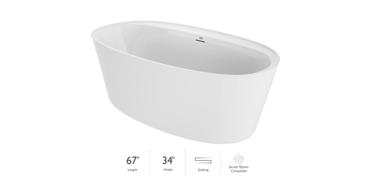 Jacuzzi AMF6734BCXXXXG Amalia 67" Free Standing | Build.com | Build.com, Inc.