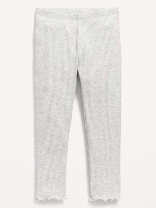 Rib-Knit Full-Length Leggings for Toddler Girls | Old Navy | Old Navy (US)