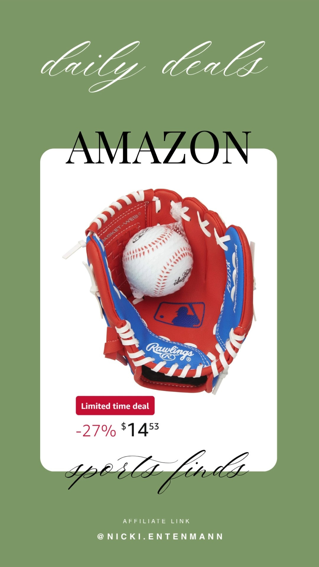 This baseball glove brings cheerful charm and effortless grip to everyday play with classic style. #BaseballGlove #SportsGear #GameReady #AthleticEssentials #OutdoorFun #TeamSports #SportStyle #PlaytimeJoy #TrainingGear #AthleteLife ⚾🧢✨ 

 #LTKActive #LTKHome #LTKKids