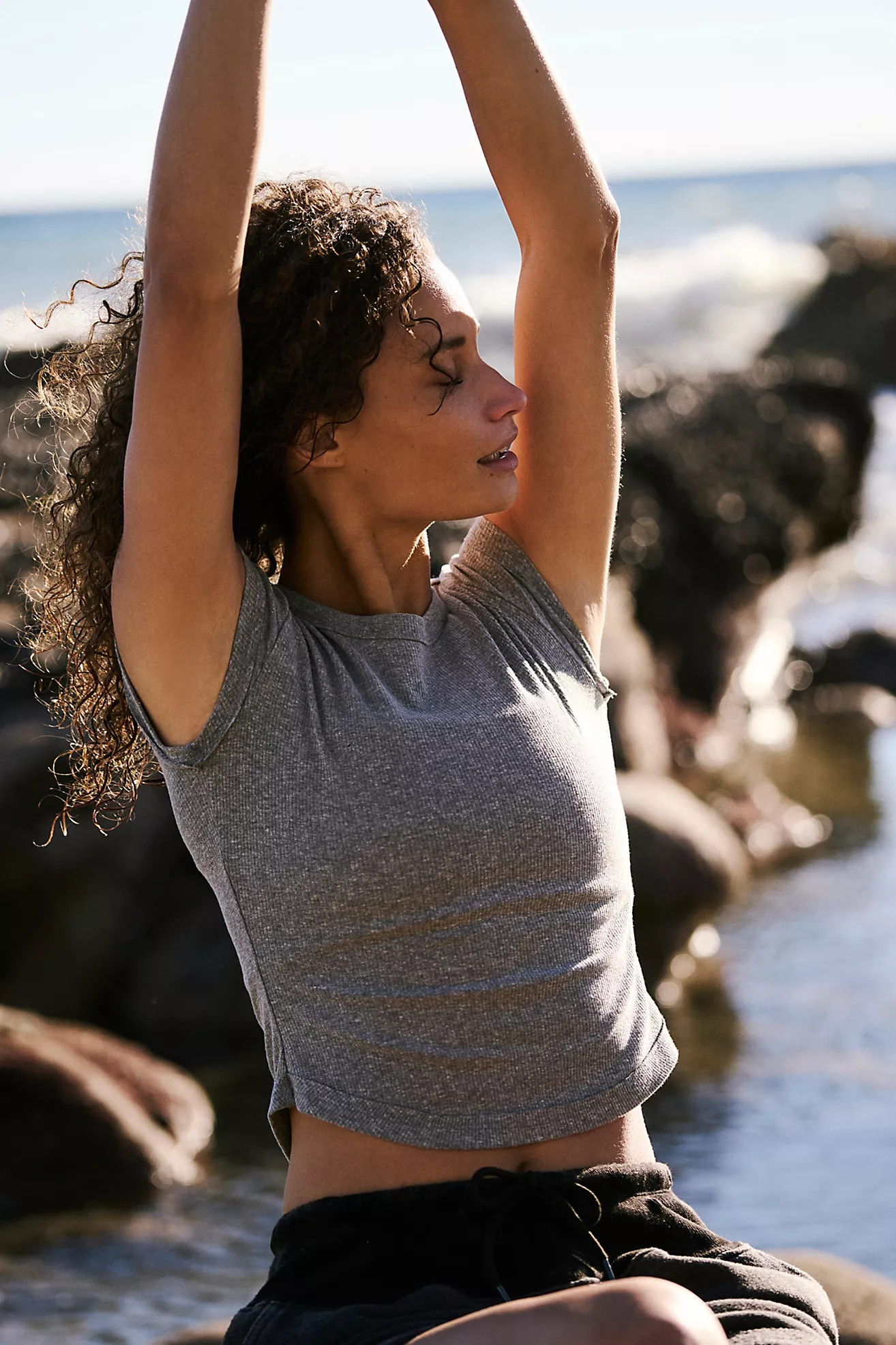 Ribbed Baby Tee | Free People (Global - UK&FR Excluded)