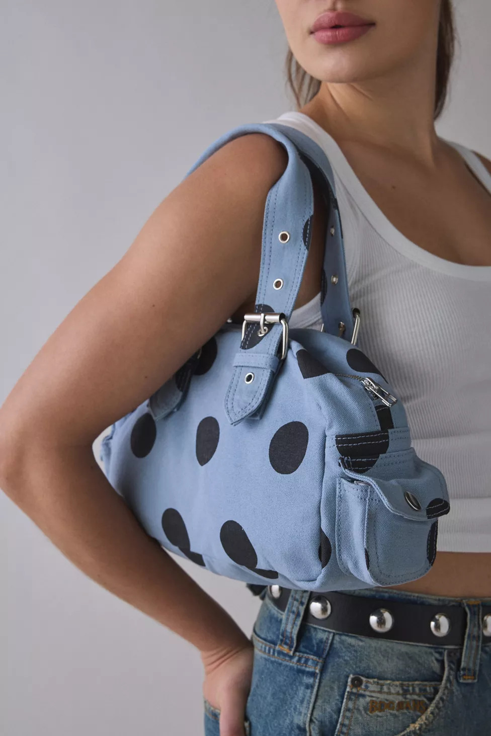 BDG Colored Denim Duffle Shoulder Bag | Urban Outfitters (US and RoW)