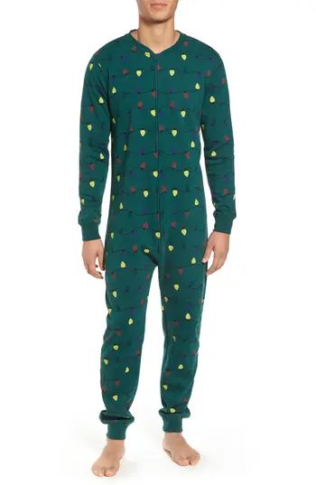 Men's The Rail Fleece One-Piece Pajamas | Nordstrom