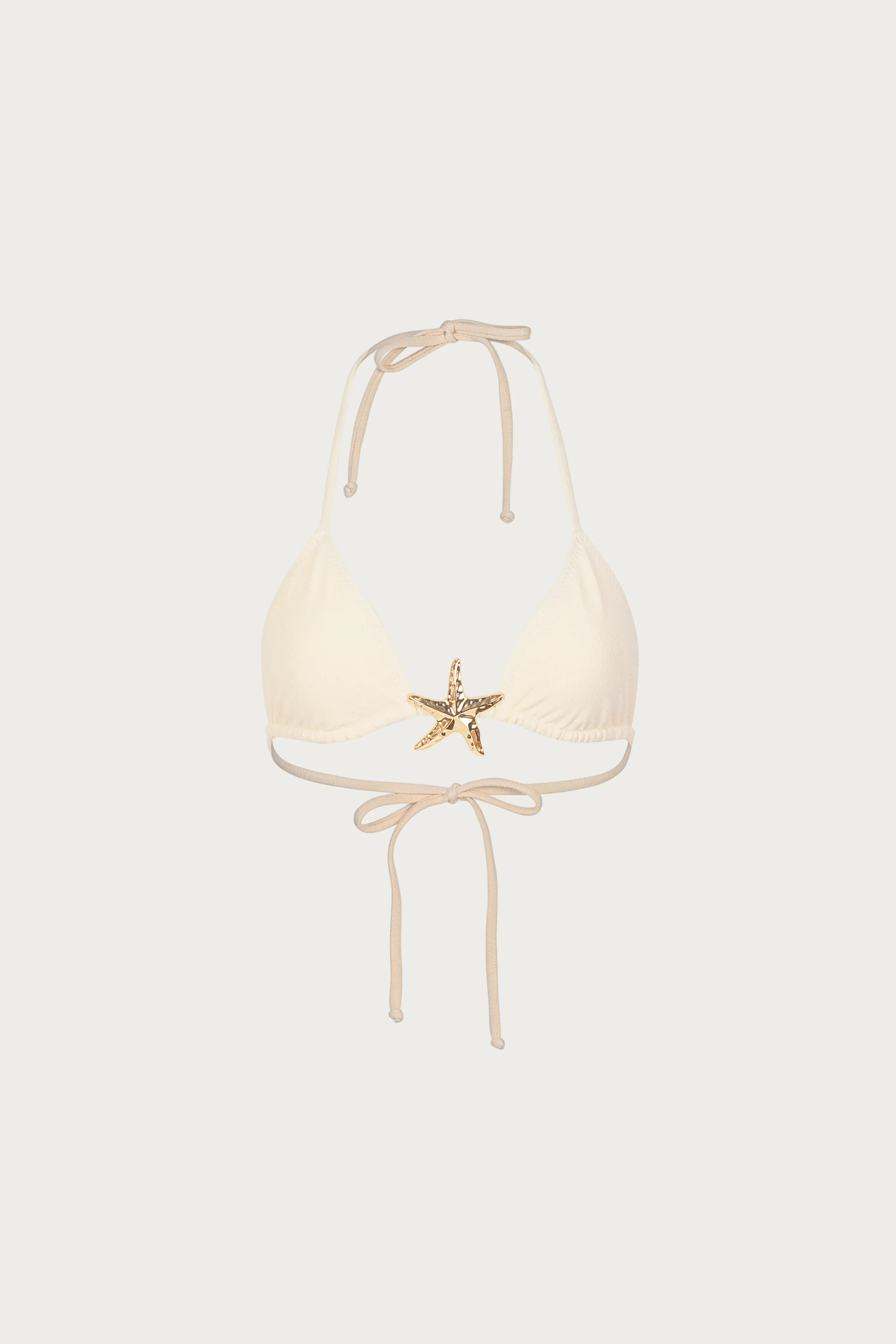 Starfish Triangle Top (Faux Suede Cream) | SAME