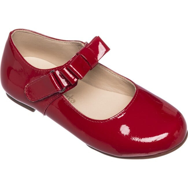 Elephantito | Charlotte Mary Jane Shoes, (Red Patent, Size 25) | Maisonette | Maisonette