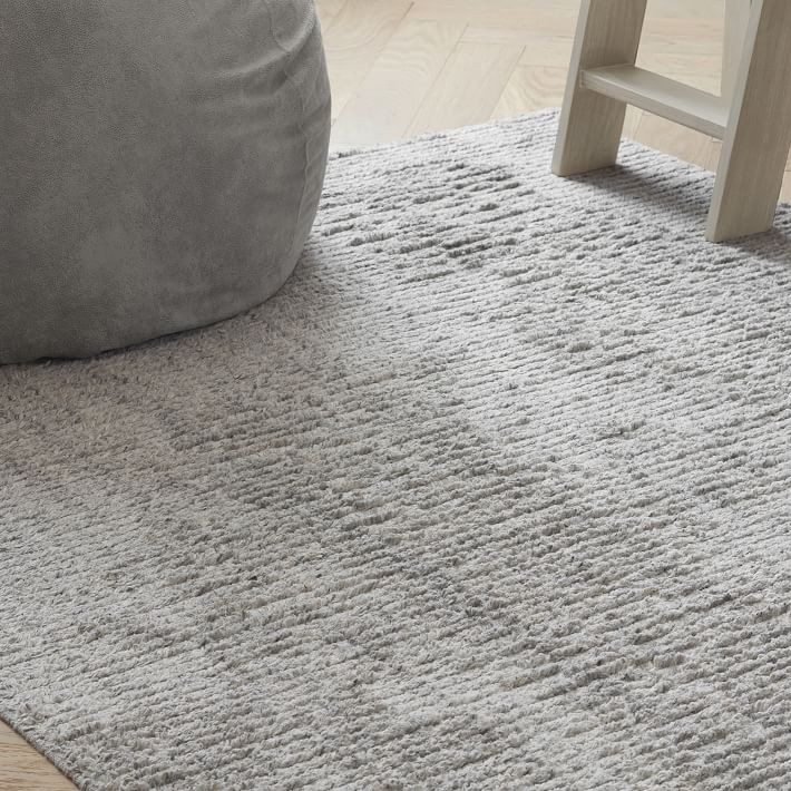 Sheared Tip Wool Rug - Navy | Pottery Barn Teen