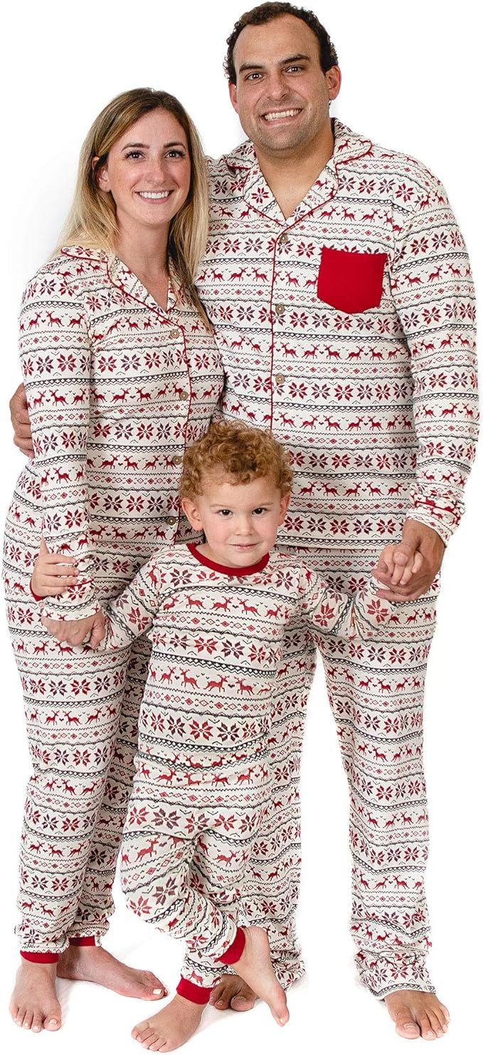 Burt's Bees Baby Family Jammies, Holiday Matching Pajamas, 100% Organic Cotton Pjs | Amazon (US)