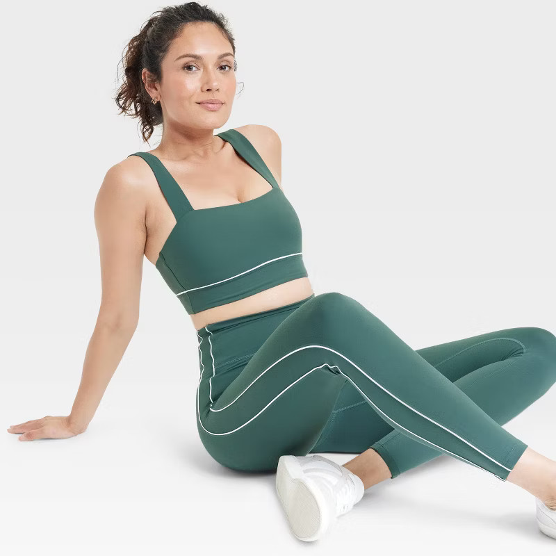 Women's Everyday Soft High-Rise Piped 7/8 Leggings - All In Motion™ | Target