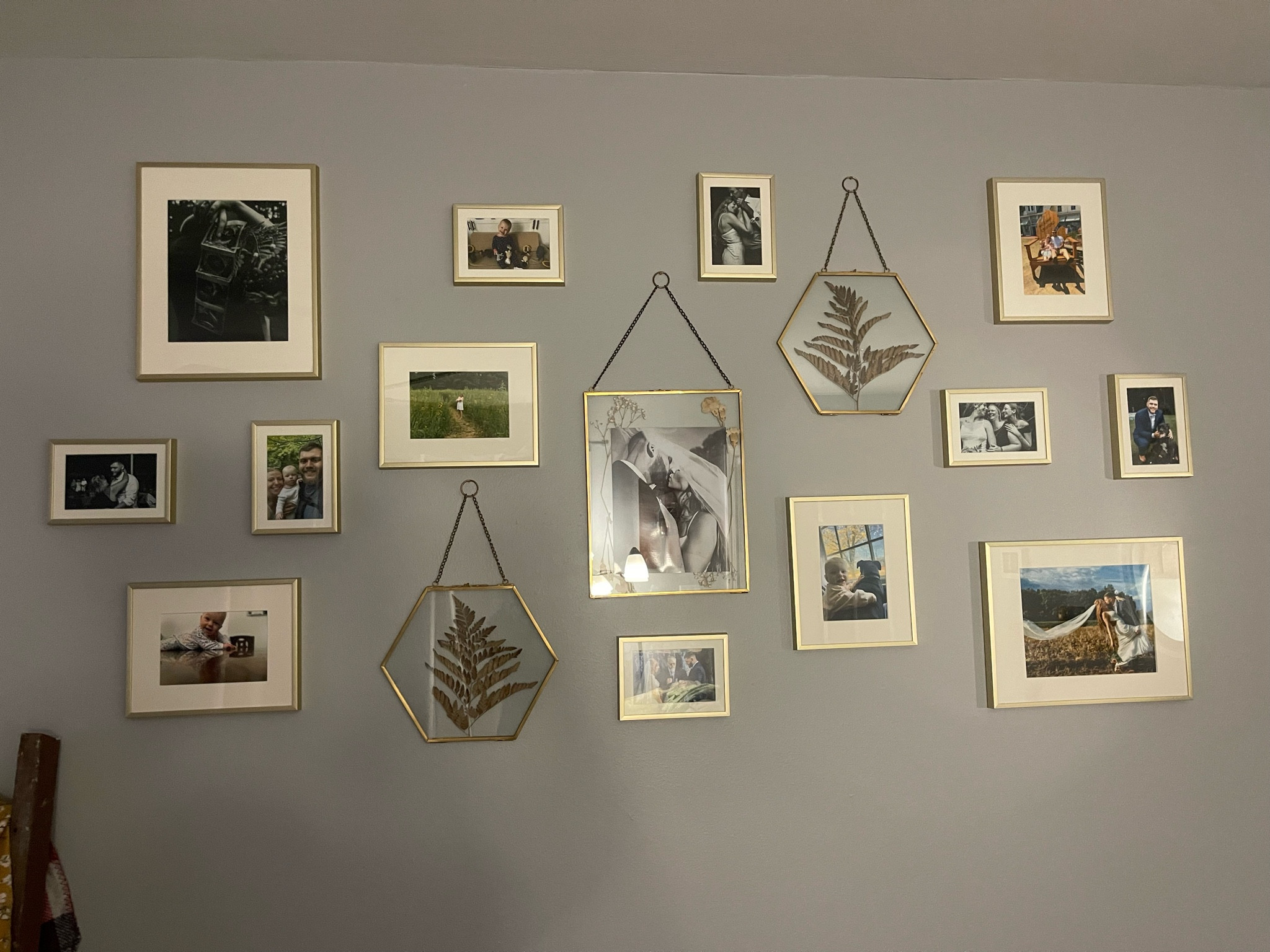 Been loving gold lately! Updated gallery wall in our living roomm

#LTKFindsUnder50 #LTKHome #LTKWedding
