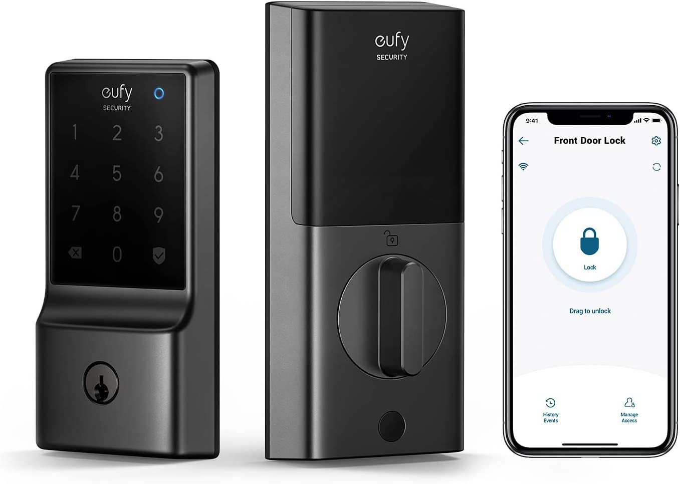 eufy Security Smart Lock C210, Keyless Entry Door Lock, Built-in WiFi Deadbolt, Smart Door Lock, ... | Amazon (US)