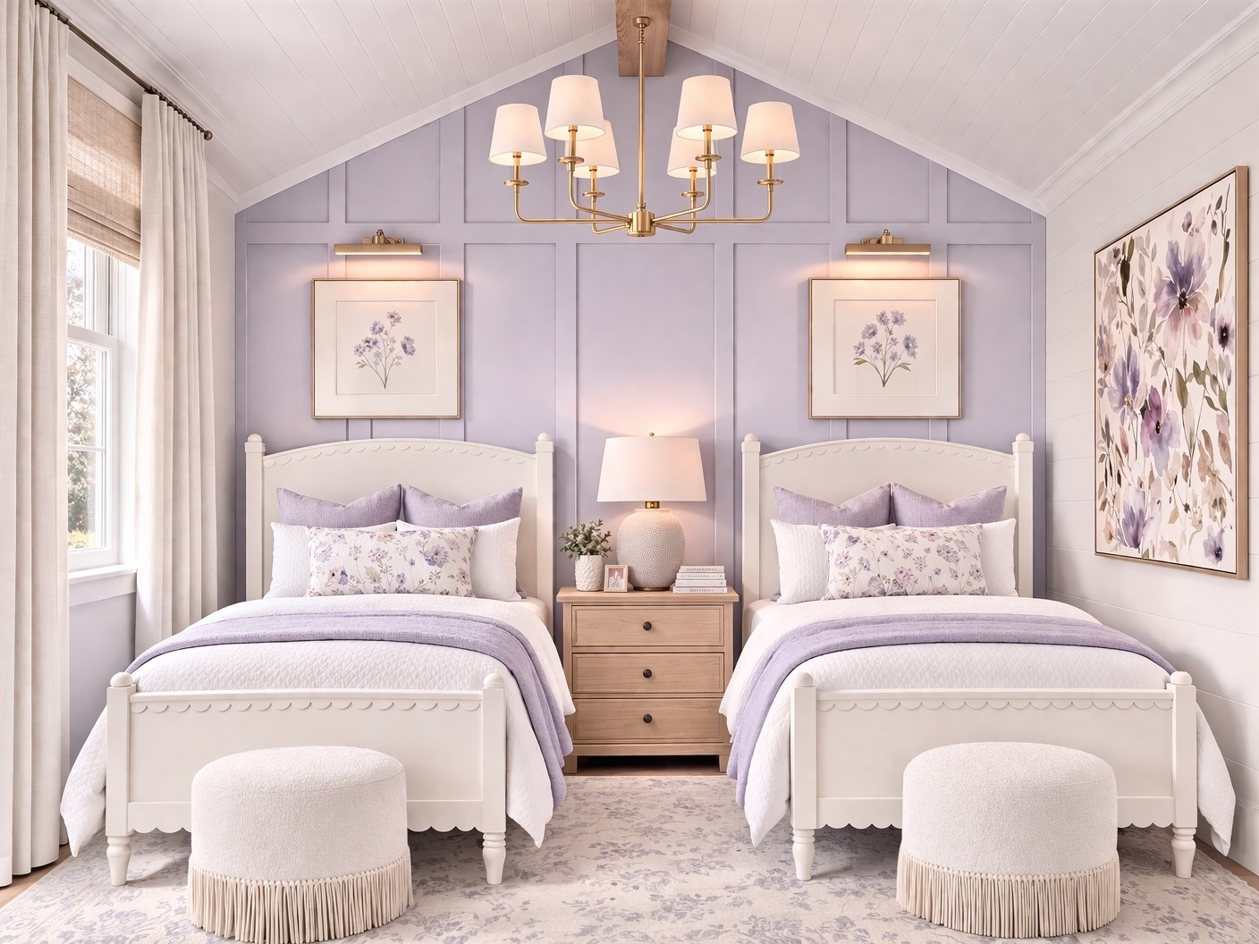 Designing a room they’ll grow into… and never want to leave 🤍
Soft tones, sweet details, and just enough pattern to make it feel special—without overwhelming the space.

Linking options to create this look in your home. 💜

Paint colors:
Hint of Violet – Benjamin Moore
White Dove – Benjamin Moore


Kids room 
Girls room 
Interior design 
Feminine bedroom
Teen room 

#LTKHome