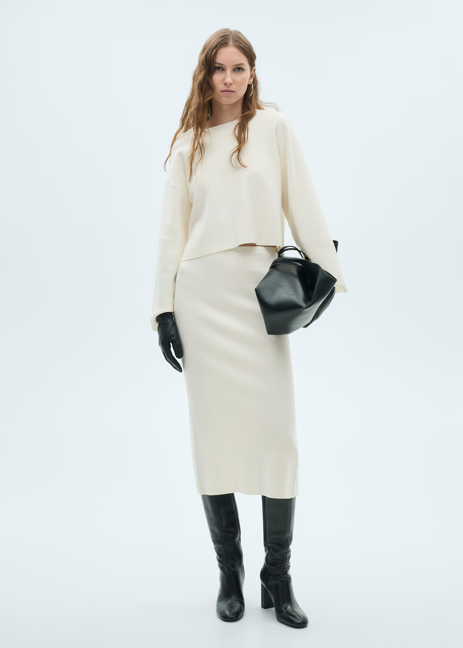 Fine knit midi skirt - Women | MANGO USA | Mango (US/MX/AU)