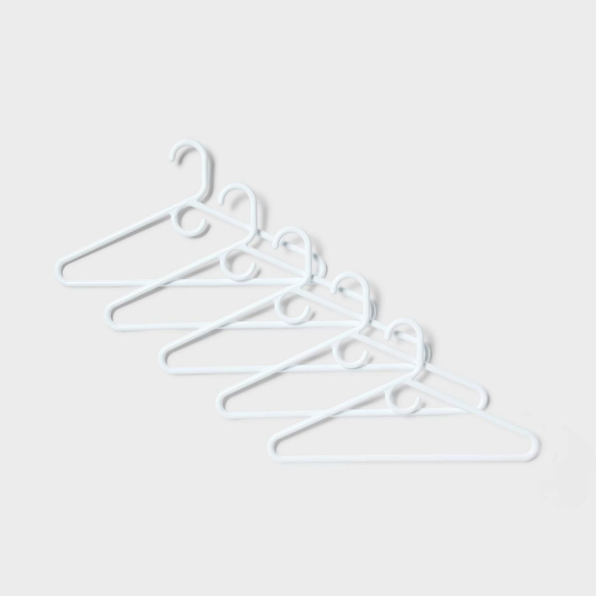 Super Heavy Weight 5pk Plastic Hangers White - Brightroom™ | Target
