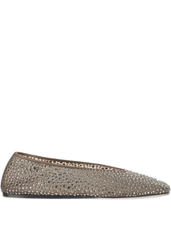 Le Monde Beryl crystal-embellished Ballet Flats | Neutrals | FARFETCH | Farfetch Global