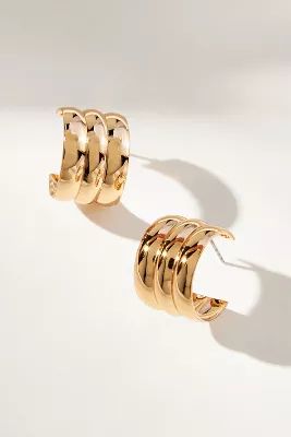 Triple-Layer Hoop Earrings | Anthropologie (US)