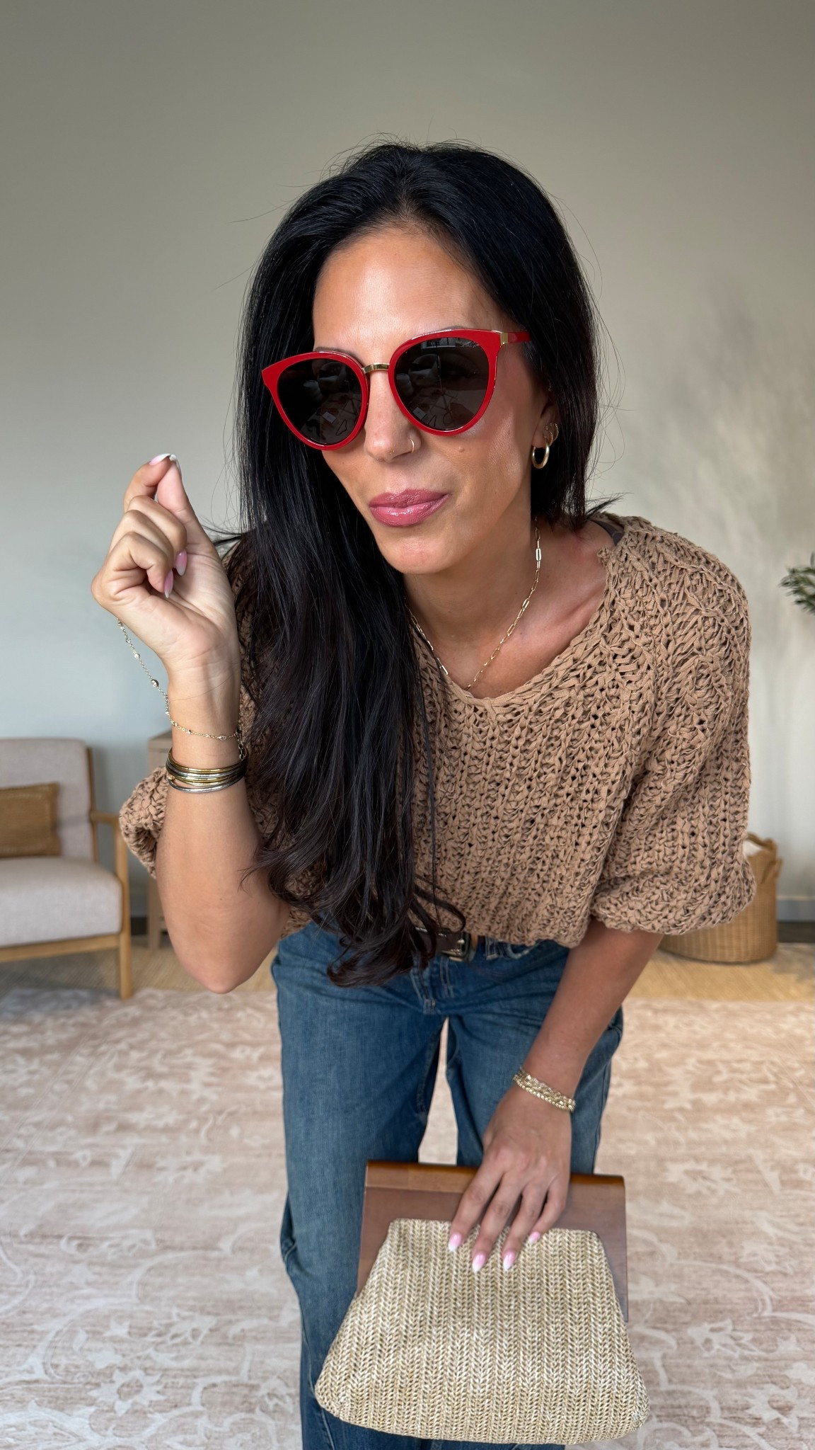 Zara barrel-leg denim that look and feel just like the $280 mother jeans 
Wearing size 26 (size down) 
Sweater - small and very lightweight 
@ANEA HILL  sunnies 

#LTKOver40 #LTKootd #LTKU