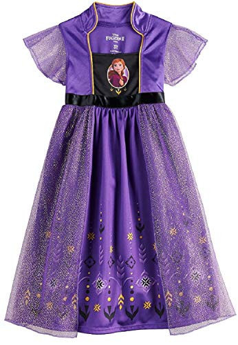 Disney Girls’ Little “Frozen” Fantasy Nightgown, Anna - Royal Purple, 2T | Amazon (US)