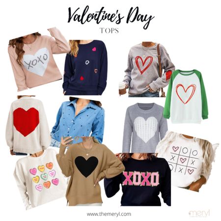 Valentine’s Day Tops
Sweater Sweatshirt Heart Pink Red Shirt Valentines Target Loft Etsy Amazon

#LTKunder50 #LTKstyletip #LTKSeasonal