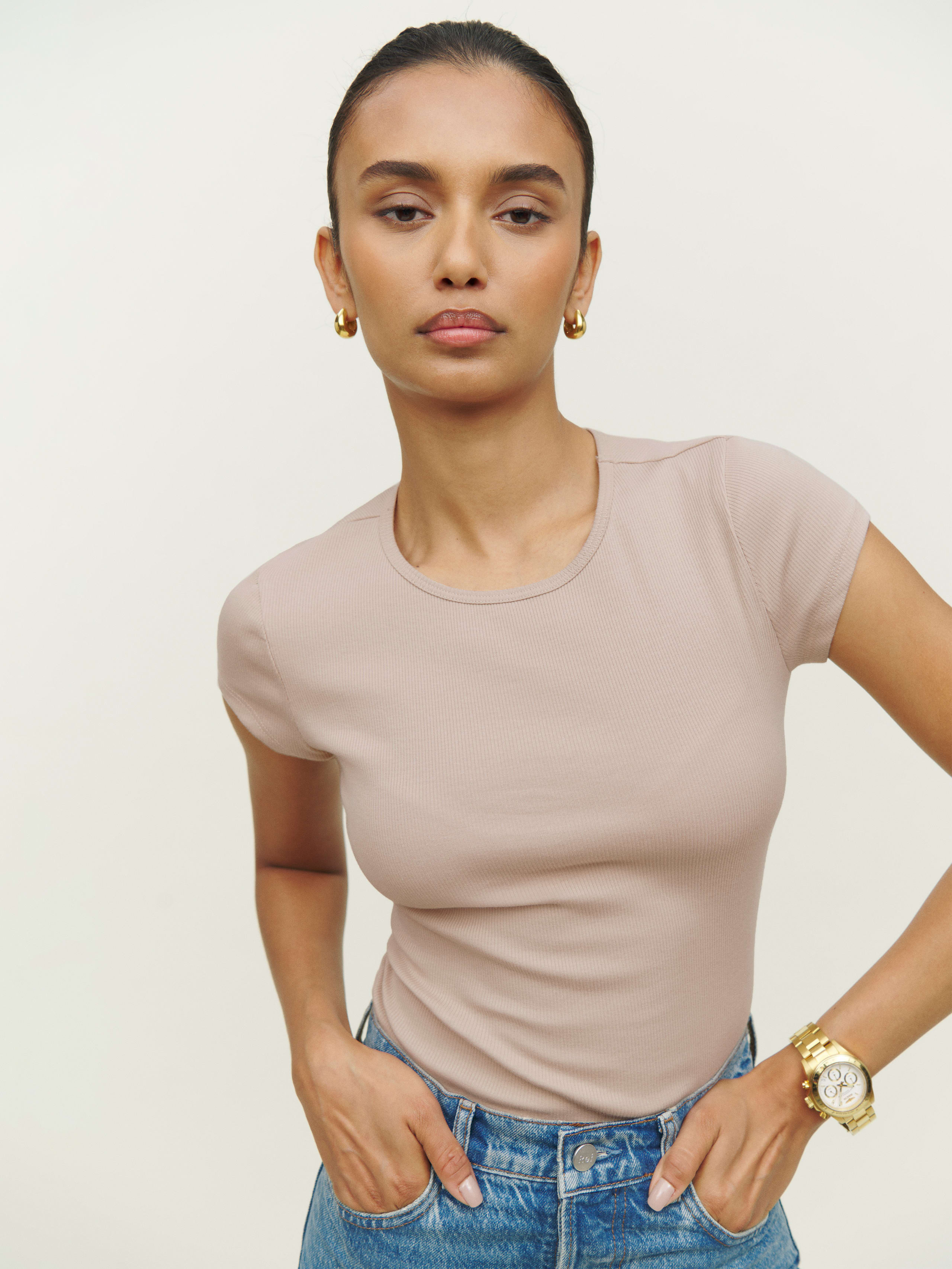 Hartley Knit Tee | Reformation (Global)