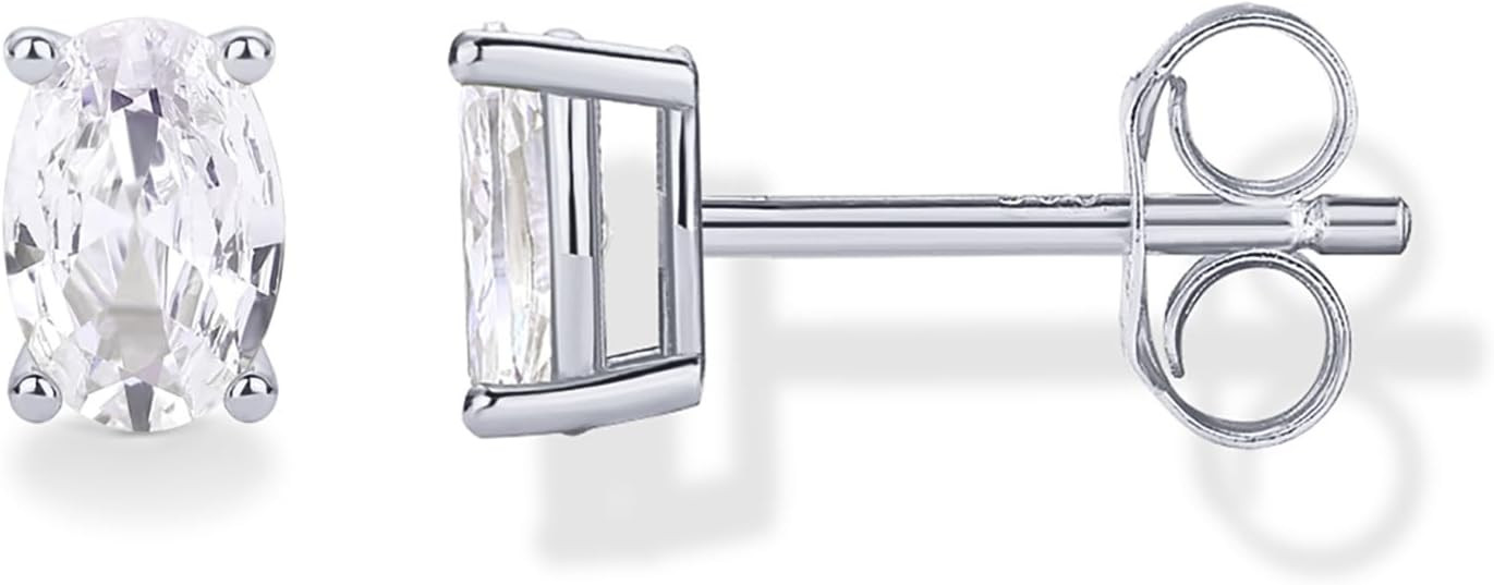 PAVOI Gold Stud Earrings for Women, 925 Sterling Silver Cubic Zirconia | Amazon (US)