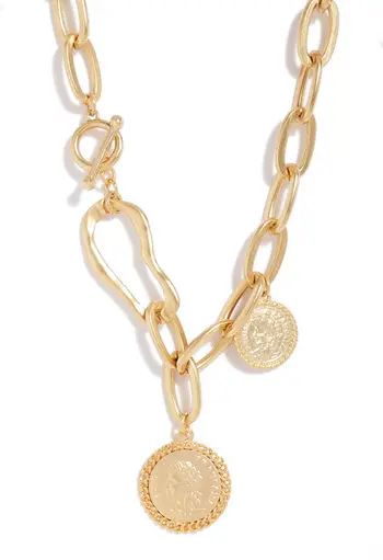 Karine Sultan Coin Drop Necklace | Nordstrom | Nordstrom