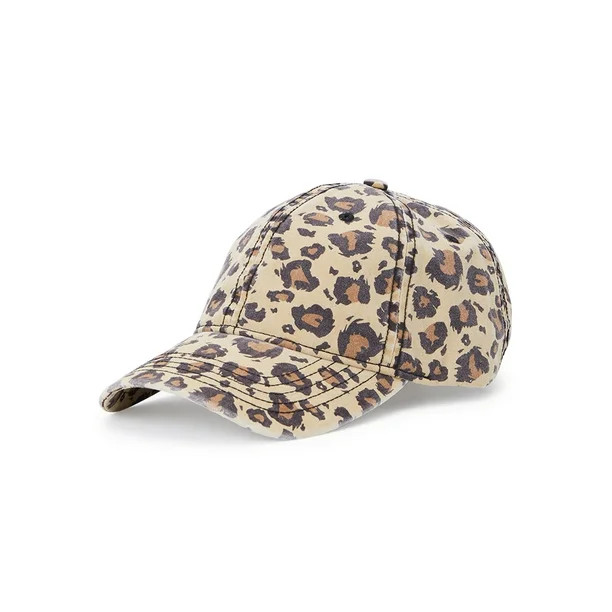Time and Tru Women's Leopard Baseball Cap | Walmart (US)