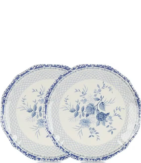 Southern Living Caroline Collection Blue & White Chinoiserie Salad Plates, Set of 2 | Dillard's | Dillard's
