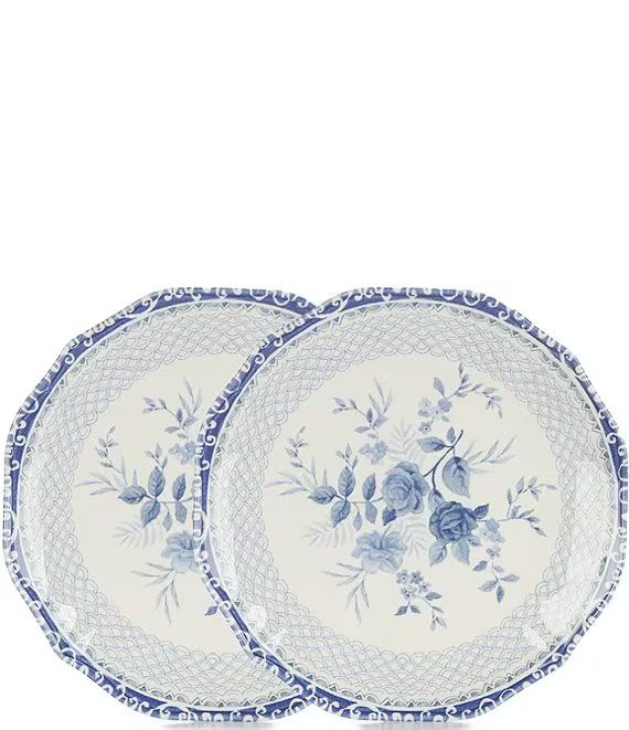 Caroline Collection Blue & White Chinoiserie Salad Plates, Set of 2 | Dillard's