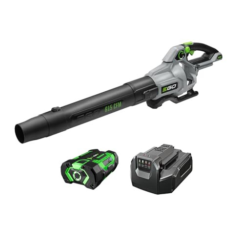 EGO POWER+ Leaf Blower, Cordless Electric 615 CFM, Includes 56V 2.5Ah Battery and Charger - LB6151 | Amazon (US)