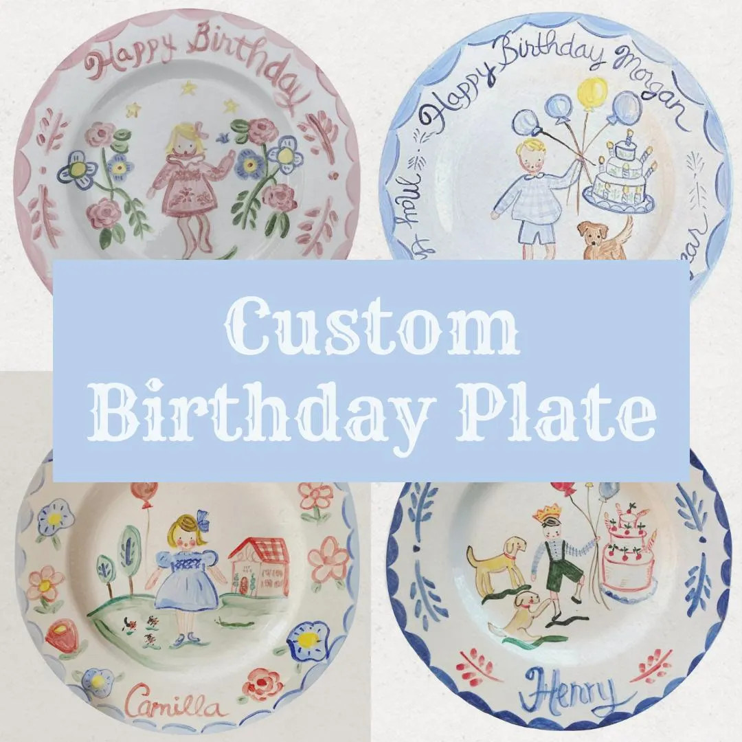 CUSTOM Birthday Plate - Etsy | Etsy (US)