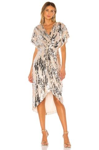 ASTR the Label Paloma Dress in Champagne Sequin from Revolve.com | Revolve Clothing (Global)