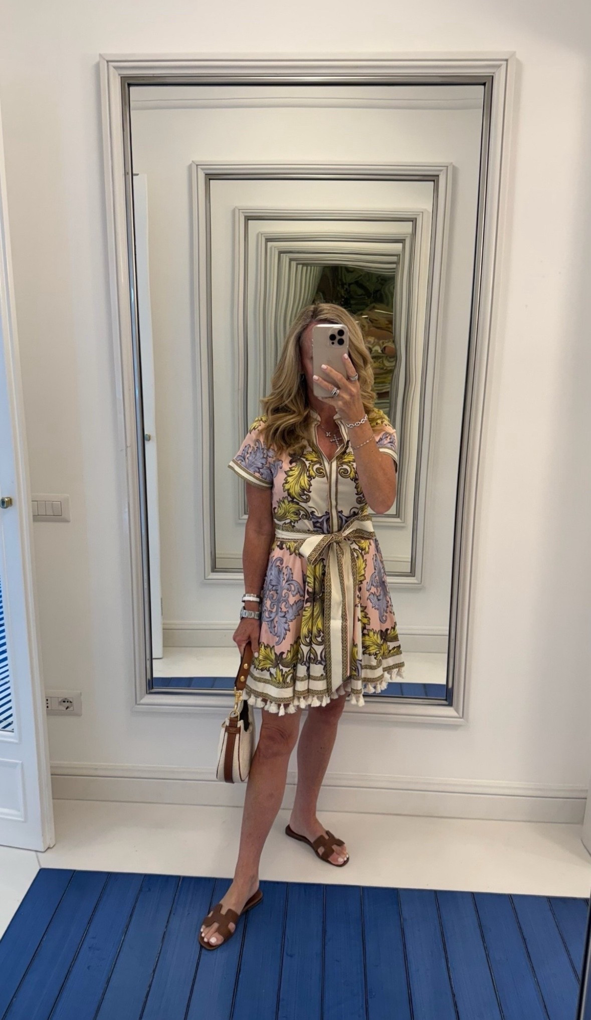 Summer Style Inspiration 💖

Boat day to Lunch and shopping in Capri 🍋🇮🇹

Alice and Olivia Lucy dress Printed short sleeve  belted minidress 
Margaux Tan ankle wrap sandals 
Most comfortable tan sandals 
Celine embroidered canvas handbag 


#LTKStyleTip #LTKSummerEdit #LTKTravel
