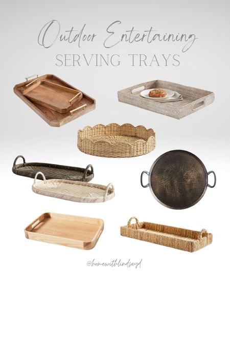 Outdoor Entertaining | Serving Trays
I love a beautiful gray for serving drinks, appetizers or dessert but also for styling with napkins, utensils and drinkware.

#LTKhome