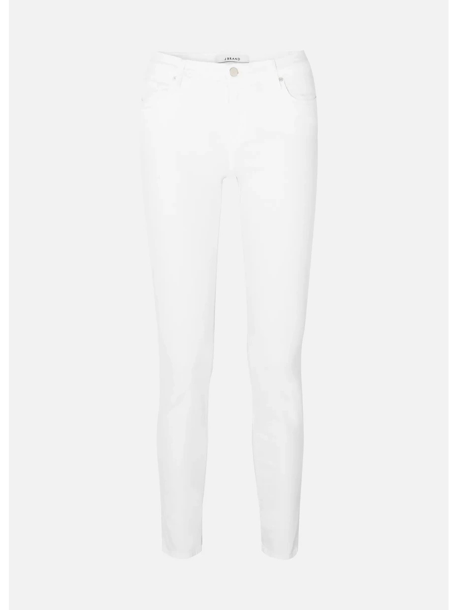 J Brand 811 Mid-Rise Skinny Jeans, White, Women's, Size: 23 | NET-A-PORTER (US)
