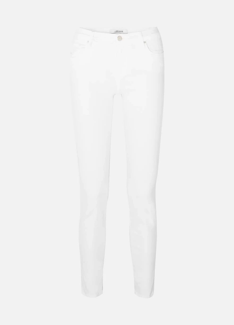 J Brand 811 Mid-Rise Skinny Jeans, White, Women's, Size: 23 | NET-A-PORTER (US)