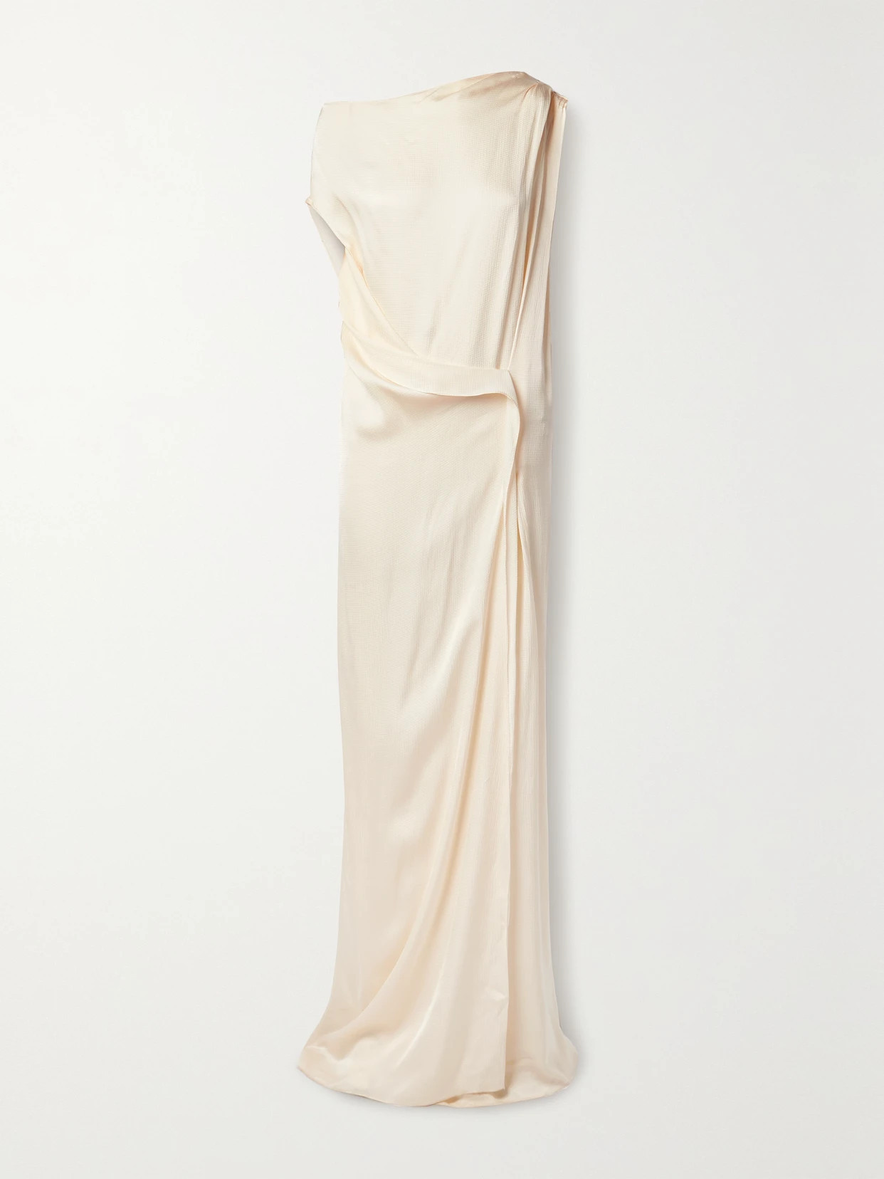 BONDI BORN - + Net Sustain Ardea Draped Seersucker Maxi Dress - Off-white | NET-A-PORTER (UK & EU)