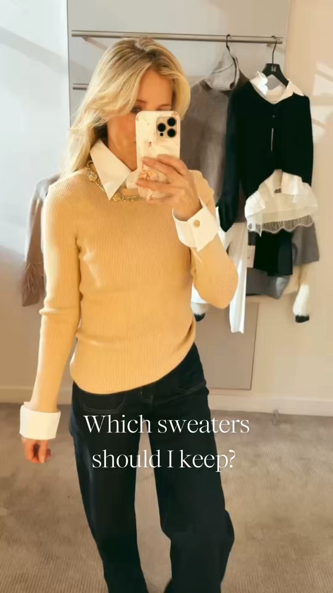 All are true to size. The Joe’s Jeans scarf sweater does run a little large. 

#LTKSeasonal #LTKOver40