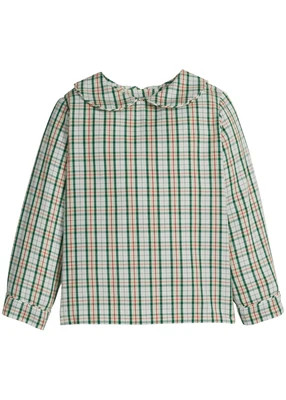 Peter Pan Shirt - Mistletoe Tartan | Little English
