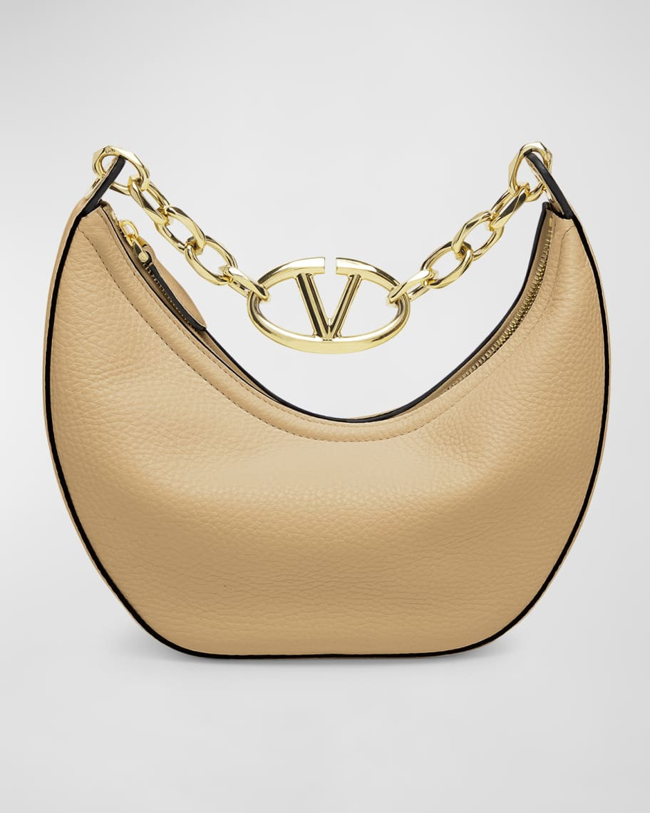 Valentino Garavani Small VLOGO Moon Hobo Bag | Neiman Marcus