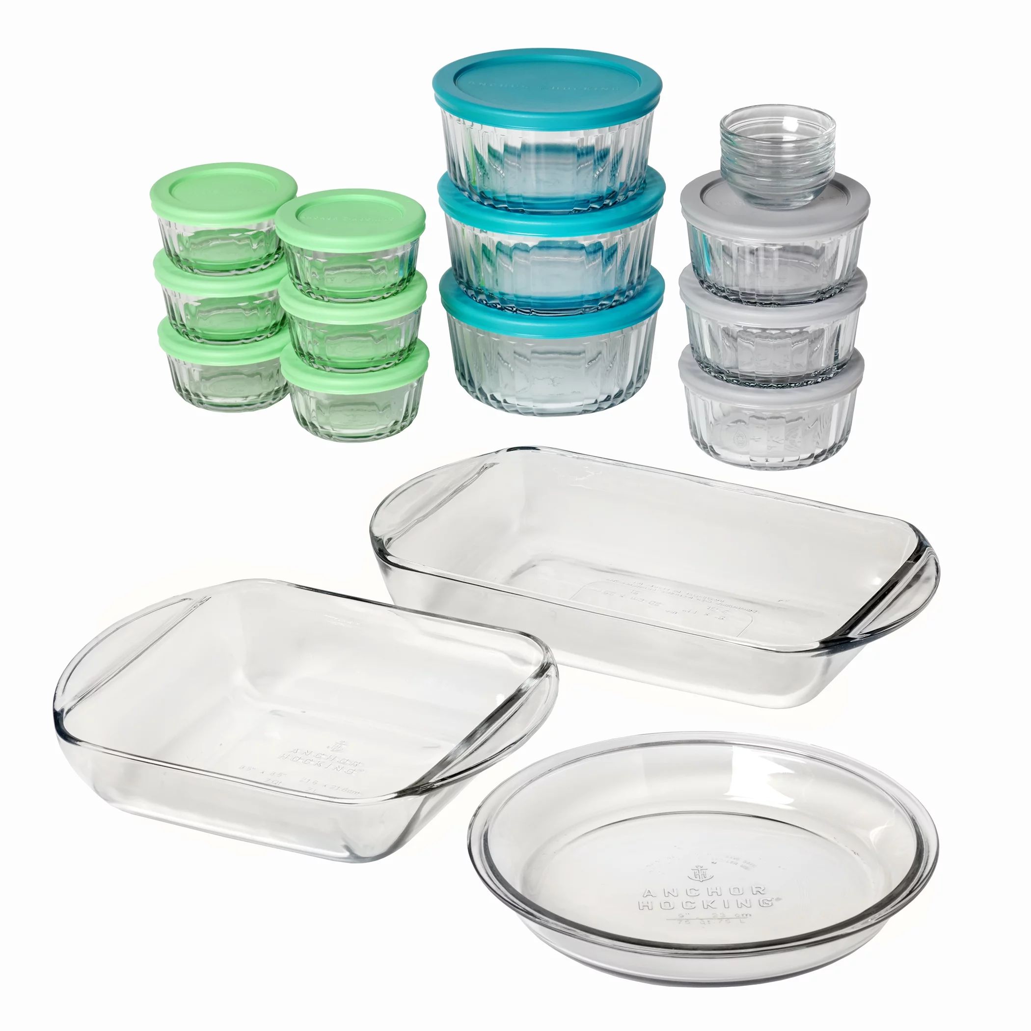 Anchor Hocking 30 Piece Glass Food Storage Containers & Glass Baking Dishes Set | Walmart (US)