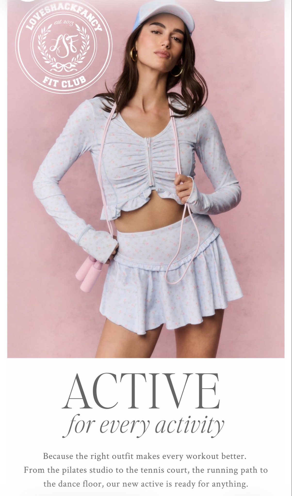 Love Shack Fancy new workout outfits are EVERYTHING. Who said you can’t be cute while working out? The prints, the colors, the feminine details… it’s giving soft girl fitness and I am obsessed.

Shop my Love Shack Fancy workout picks on my LTK.

#ShoppingWithPriiincesss #LoveShackFancy #WorkoutOutfits #ActivewearStyle #LTKFitness #LTKFashion #GymStyle #FitMom #SoftGirlAesthetic #WorkoutInspo #FitnessStyle #CuteWorkoutClothes #WellnessJourney #AtlantaMom #Atlantamom #Atlantabloggers #Atlantablogger #AtlantaCreator #Atlantacontentcreators #Atlantacontentcreator

#LTKActive #LTKselfcare #LTKfitnessgoals