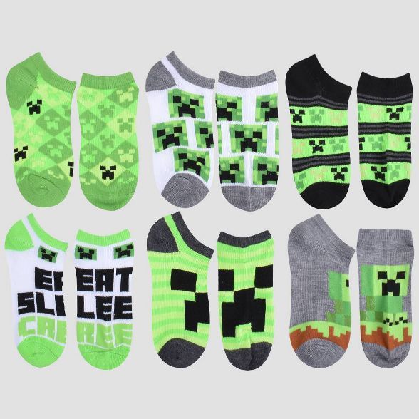 Boys' Minecraft 6pk Socks | Target