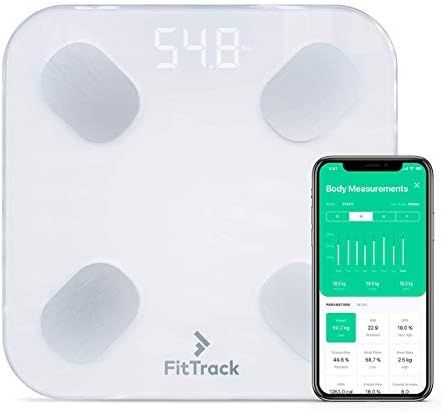 FitTrack Dara Smart BMI Digital Scale - Measure Weight and Body Fat - Most Accurate Bluetooth Glass  | Amazon (US)