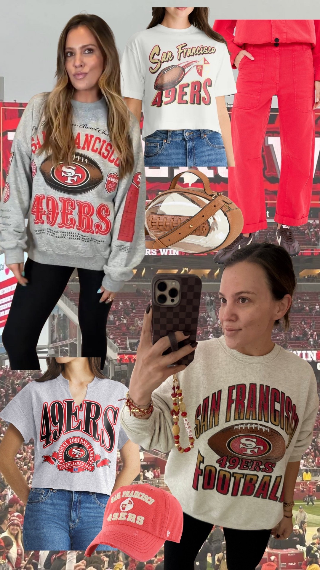 49ers outfit inspo !!

Fashion, football fashion, fall fashion